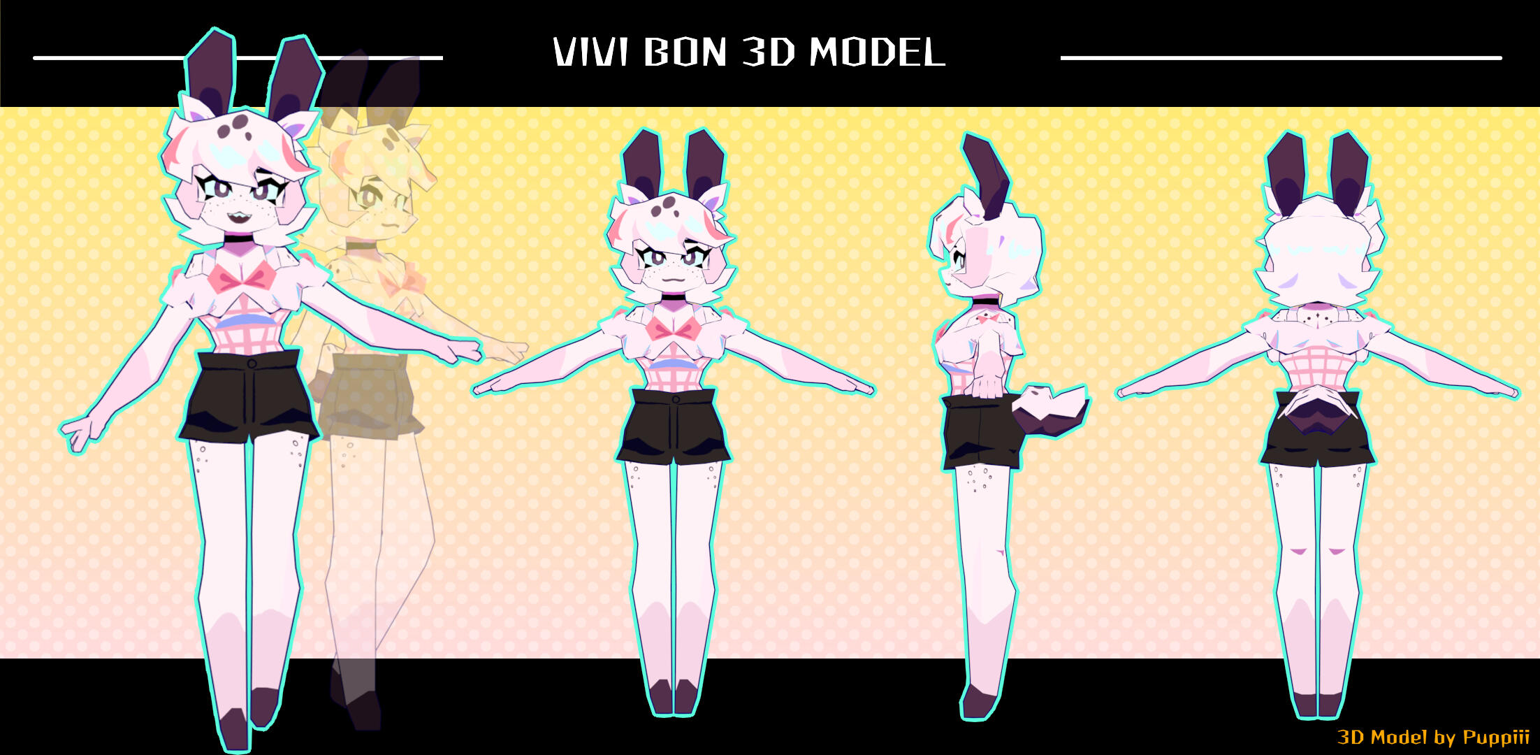 Low Poly 3D Model for Vivi