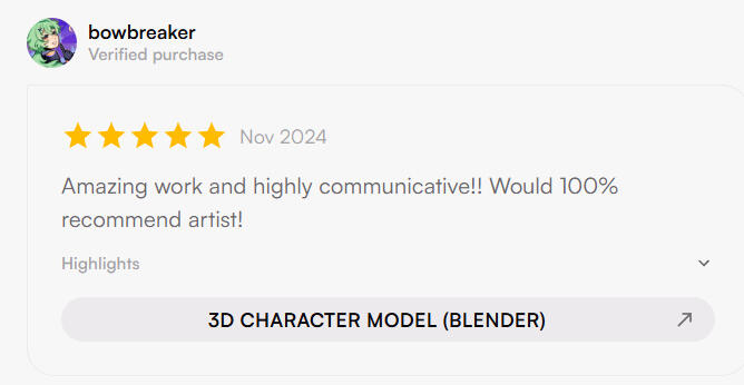 Review from verified client on VGen