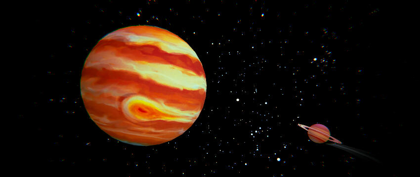 Jupiter and Saturn