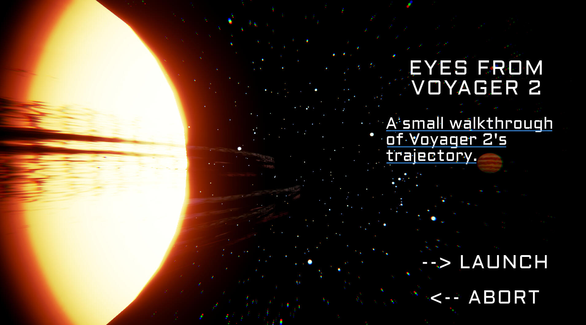 Eyes From Voyager 2 Menu