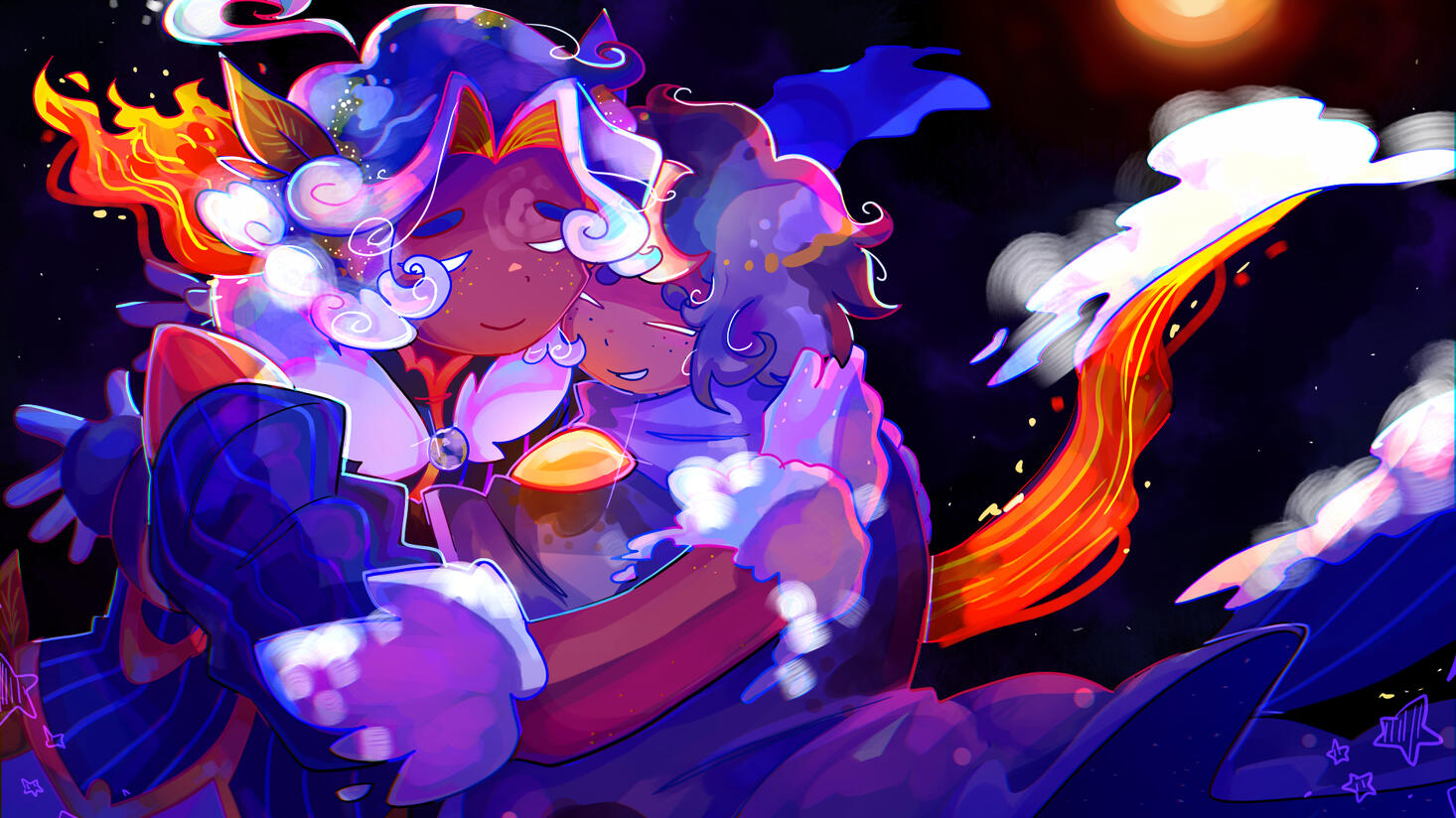 Solarballs Earth and Luna